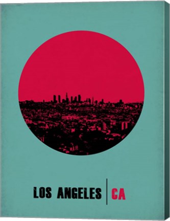 Framed Los Angeles Circle 1 Print