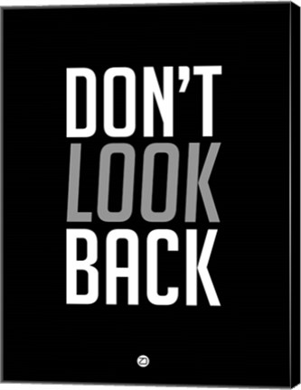 Framed Don&#39;t Look Back 3 Print
