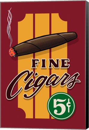 Framed Fine Cigars Print
