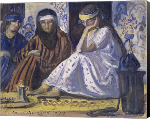 Framed Arab Interior: a Harem, 1895 Print