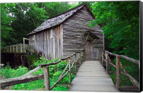 Framed Cable Mill at Cades Cove, Tennessee Print