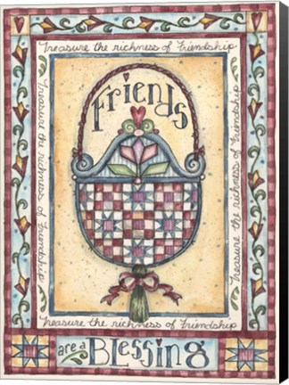Framed Friends Blessings Print