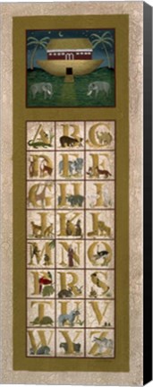 Framed Noah's Ark ABC Print