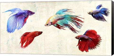 Framed Tropical Parade Print