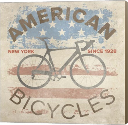 Framed American Bikes Print