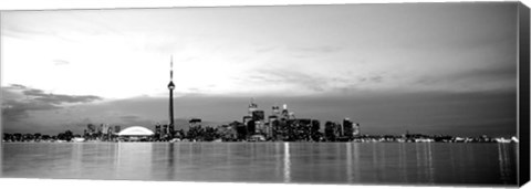 Framed Toronto, Canada (black &amp; White) Print