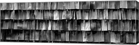 Framed Close-up of wooden shingle, La Conner, Washington State Print
