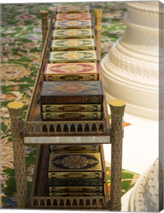Framed Korans at Sheikh Zayed Bin Sultan Al Nahyan Grand Mosque, Abu Dhabi Print