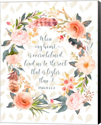 Framed Psalm 61-2 Print