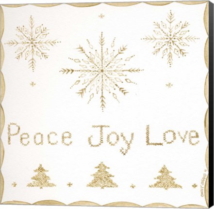 Framed Peace, Joy, Love Print