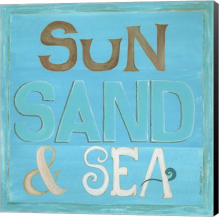Framed Sun, Sand &amp; Sea Print