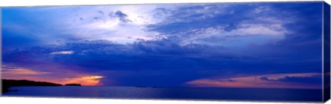 Framed Storm over Lake Superior, Copper Harbor, Upper Peninsula, Michigan Print