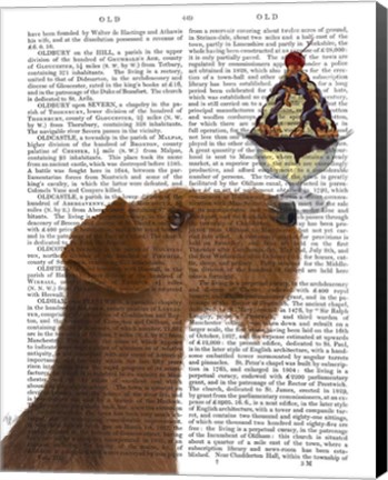 Framed Airedale Ice Cream Print