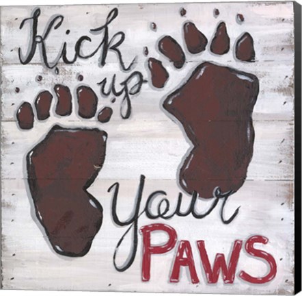 Framed Kick Up Your Paws Print