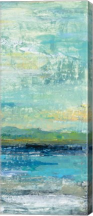 Framed Calm Lake Panel III Print