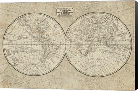 Framed World Map Print