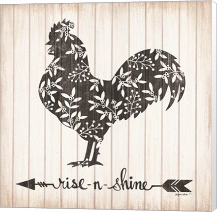 Framed Rise N Shine Rooster Print