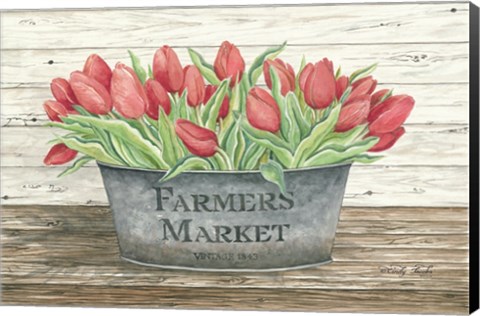 Framed Farmer's Market Tulips Print