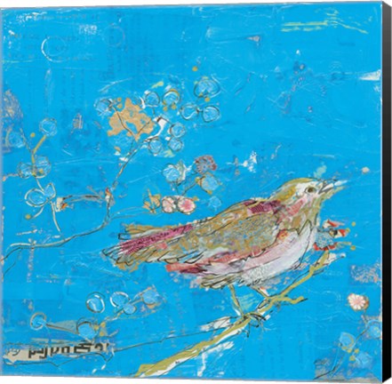 Framed Birds of a Feather v2 Blue Print