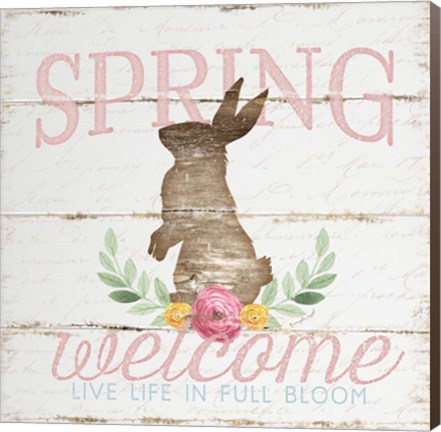 Framed Spring Welcome Print