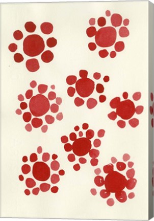 Framed Terracota Petals no 1 Print