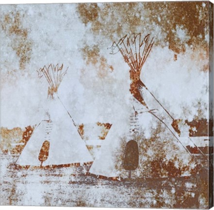 Framed Textured Tipi's Print