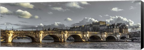 Framed Pont Neuf Paris Black/White Print