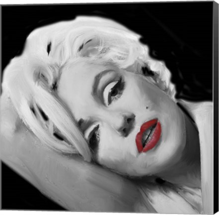 Framed Marilyn&#39;s Lips Print