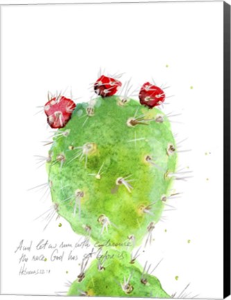 Framed Cactus Verse IV Print