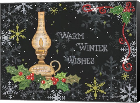 Framed Warm Winter Wishes Print