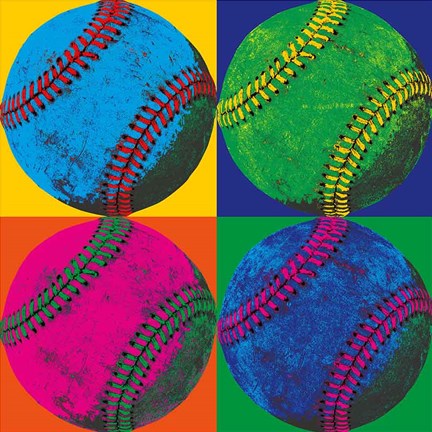 Framed Ball Four - Baseball Print