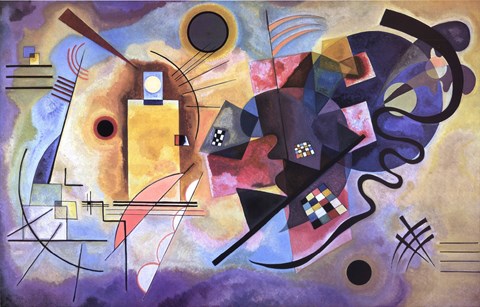 Framed Gelb, Rot, Blau, c.1925 Print