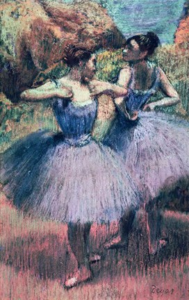 Framed Dancers in Violet Print