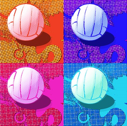 Framed Volleyball Pop Print