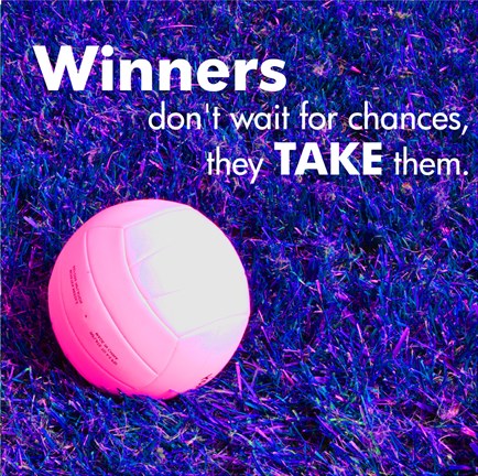 Framed Winners Don&#39;t Wait for Chances Print