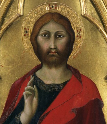 Framed Christ Blessing Print