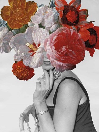 Framed Garden Party II Print