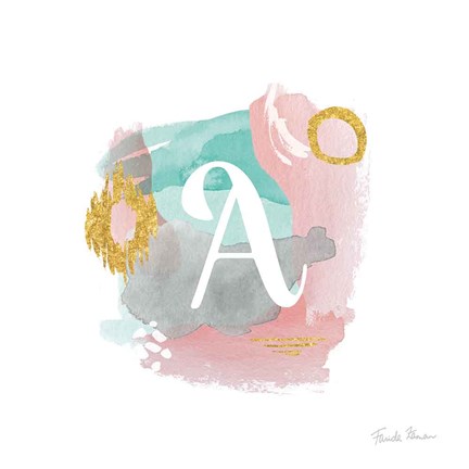 Framed Abstract Monogram A Print