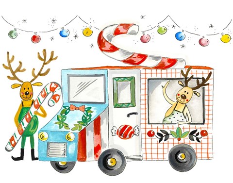 Framed Reindeer Treats Print