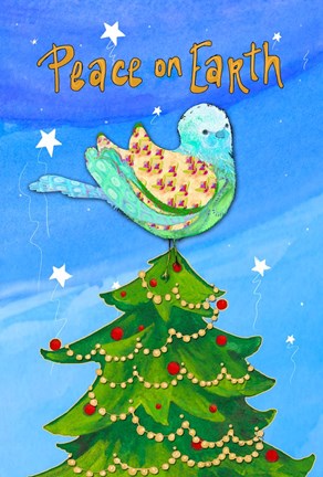 Framed Peace on Earth Birds II Print