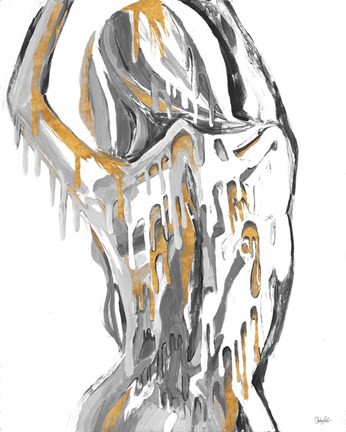 Framed Golden Woman Print