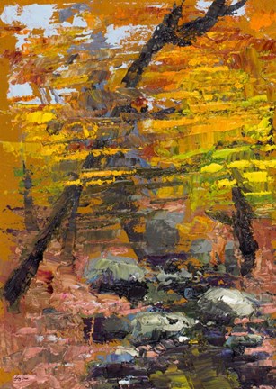 Framed Autumn Woods Print