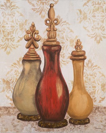 Framed Jeweled Accents I Print