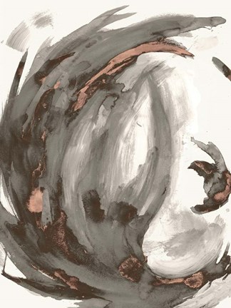 Framed Muted Swirl II Print