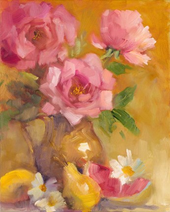 Framed Three Roses Print