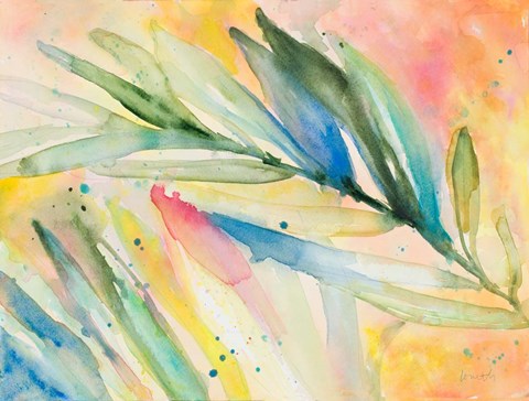 Framed Aquatic Fronds Print