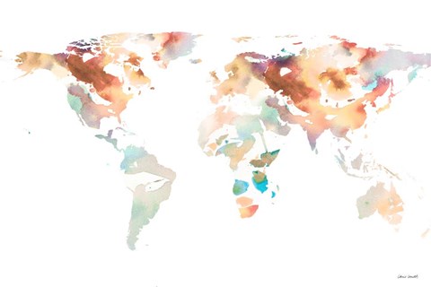 Framed Spring Map II Print