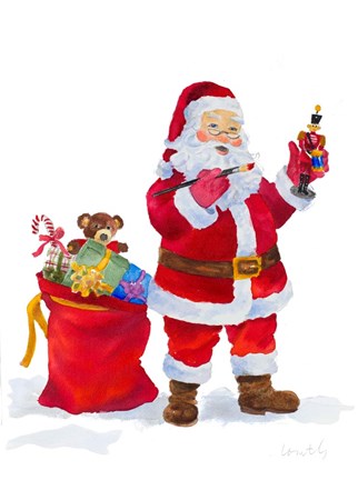 Framed Workshop Santa Print