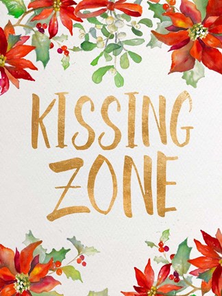 Framed Holiday Kiss II Print