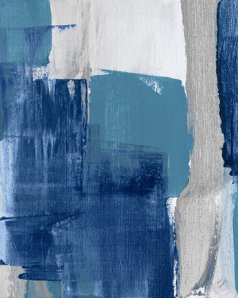 Framed Blue Perspectives III Print